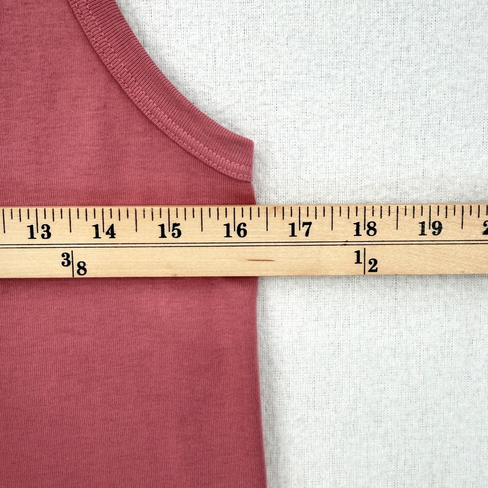 ENZA COSTA Cotton Knit Easy Tank Womens Small PInk Sleeveless Top Minimalist NEW - Picture 5 of 13